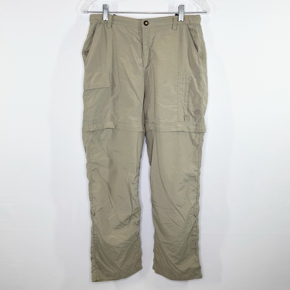 The Northface Women’s Tan Zip Off Hiking Pants Size S Outdoor Casual Classic